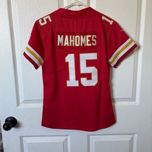 NFL Red On-Field Jersey Mahomes 15
